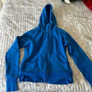 GUC lululemon full zipper blue zipper scuba hoodie